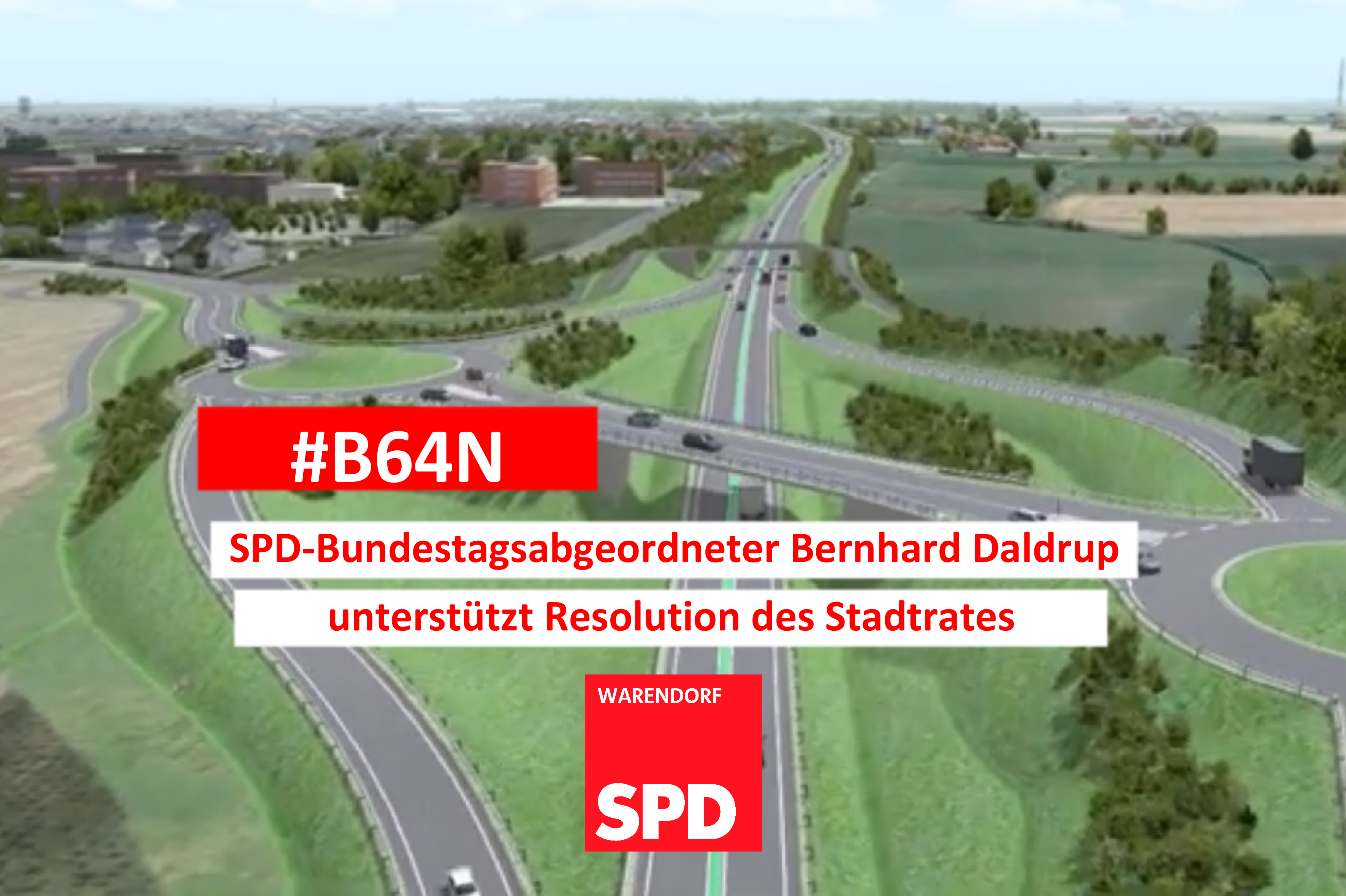 B 64n: SPD-Bundestagsabgeordneter Bernhard Daldrup Unterstützt ...